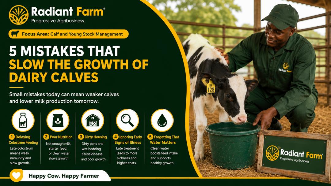 5 Mistakes That Slow the Growth of Dairy Calves