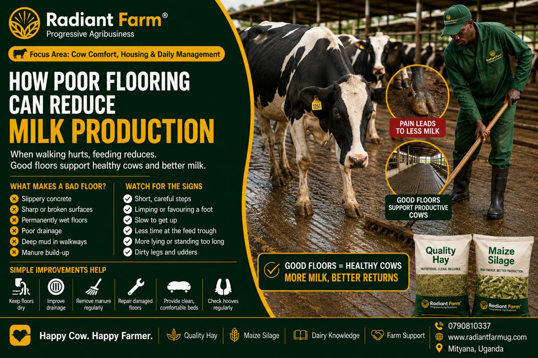 How Poor Flooring Can Reduce Milk Production